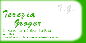 terezia groger business card